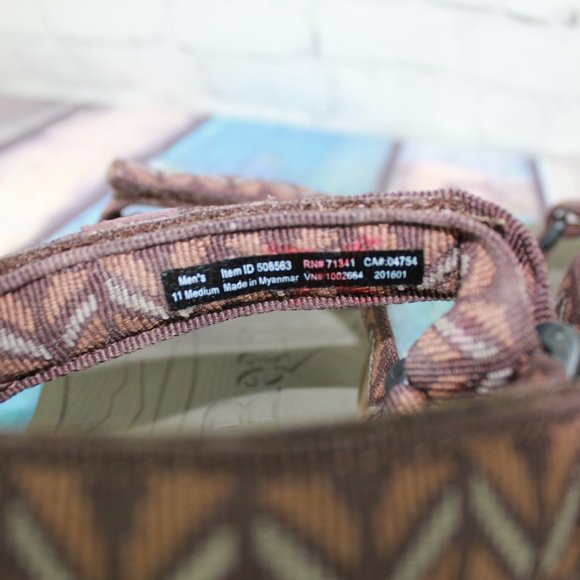 LL Bean Katahdin 4-Point Brown Nylon Eva Midsole Sport Sandals Size 11 M - Picture 7 of 9